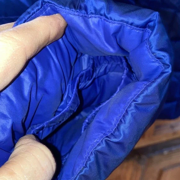 Women Lane Bryant purple blue hooded down puffer coat size 22/24 - Picture 8 of 10